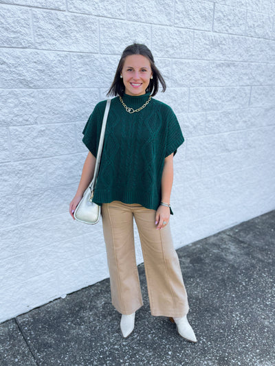 Claude Cable Knit Sweater One Size