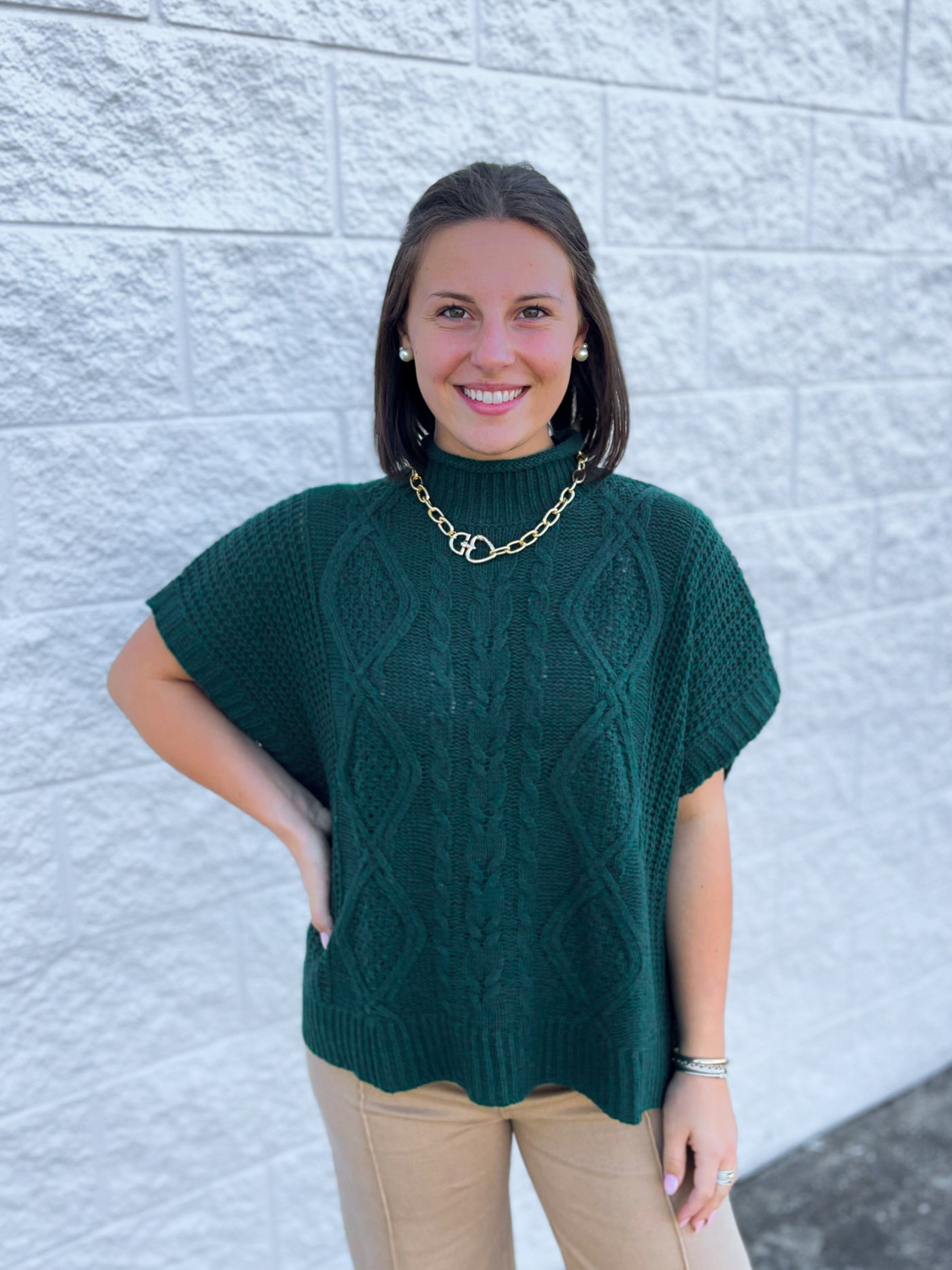 Claude Cable Knit Sweater One Size