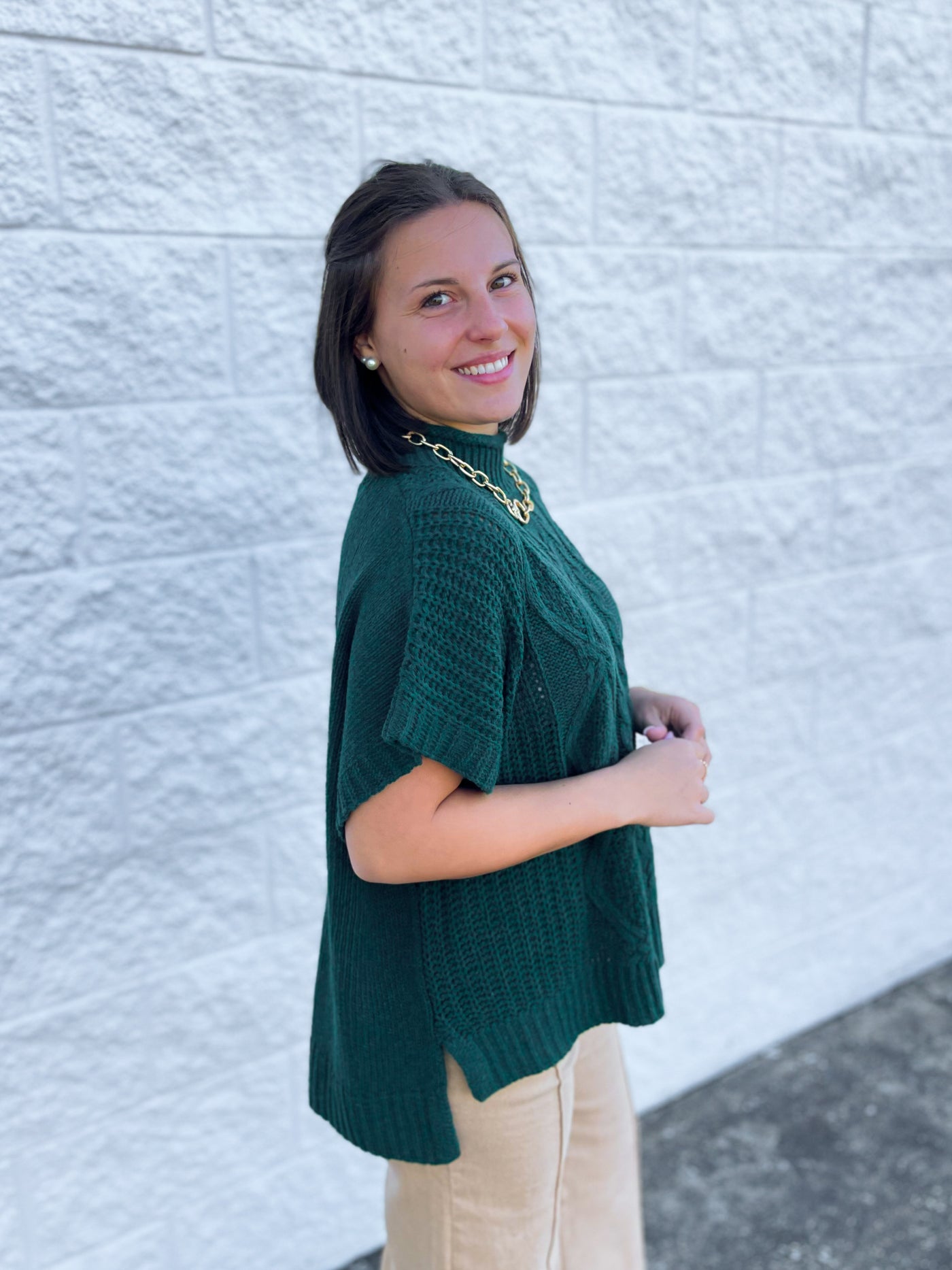 Claude Cable Knit Sweater One Size