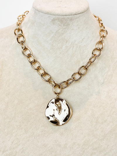 Witt Texture around & Chunky Chain Necklace
