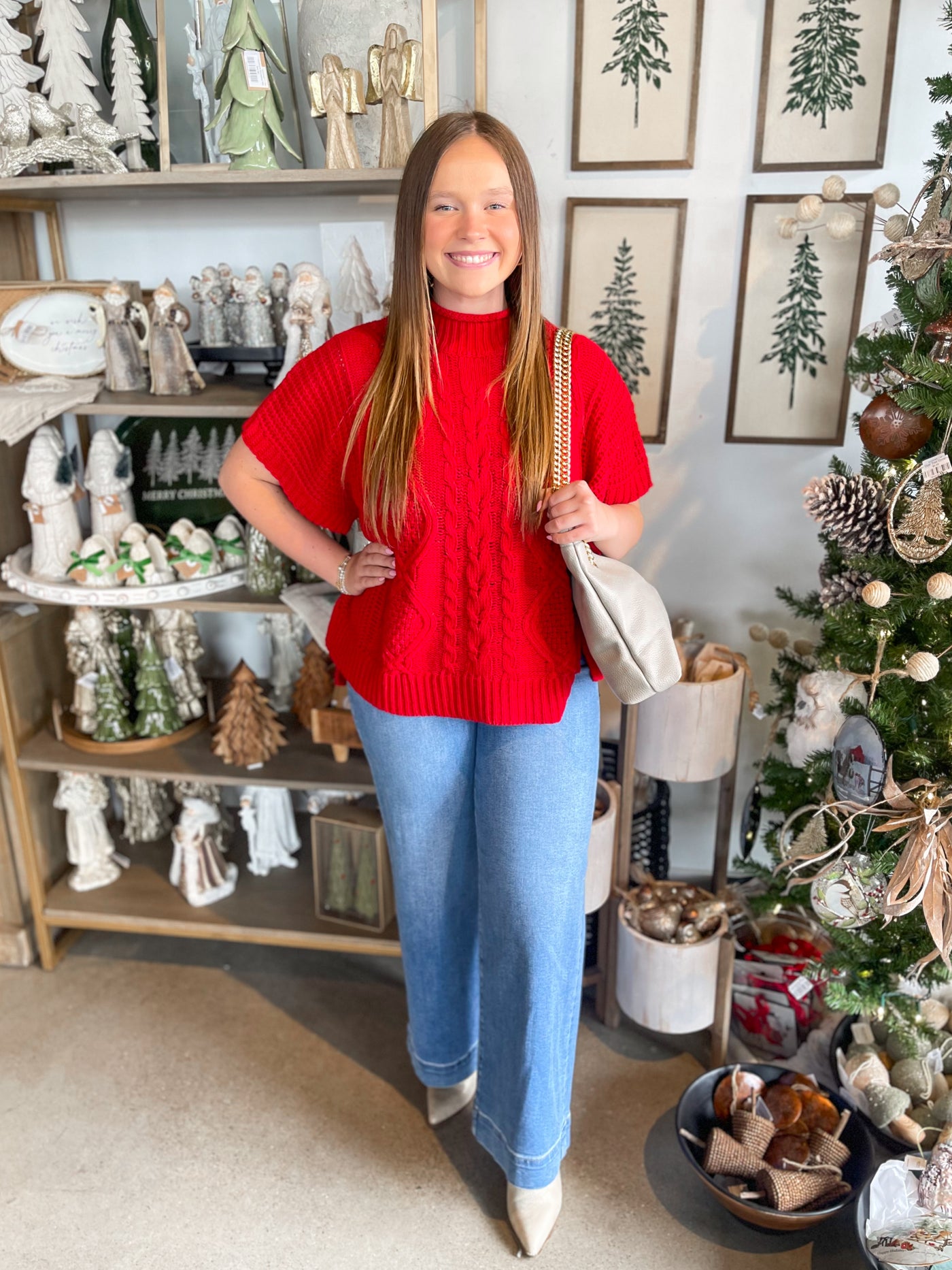 Claude Cable Knit Sweater One Size