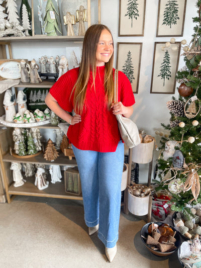 Claude Cable Knit Sweater One Size