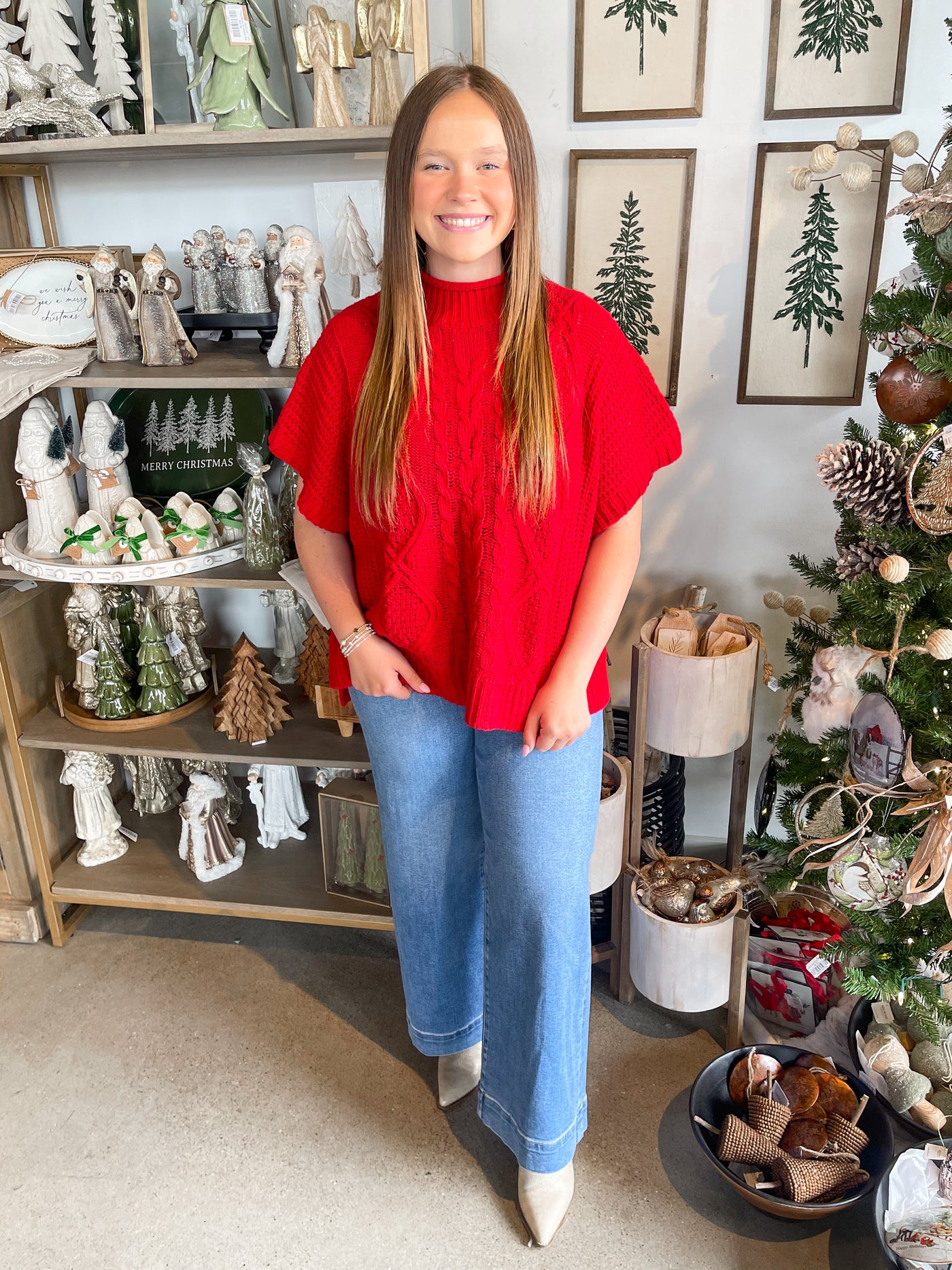 Claude Cable Knit Sweater One Size