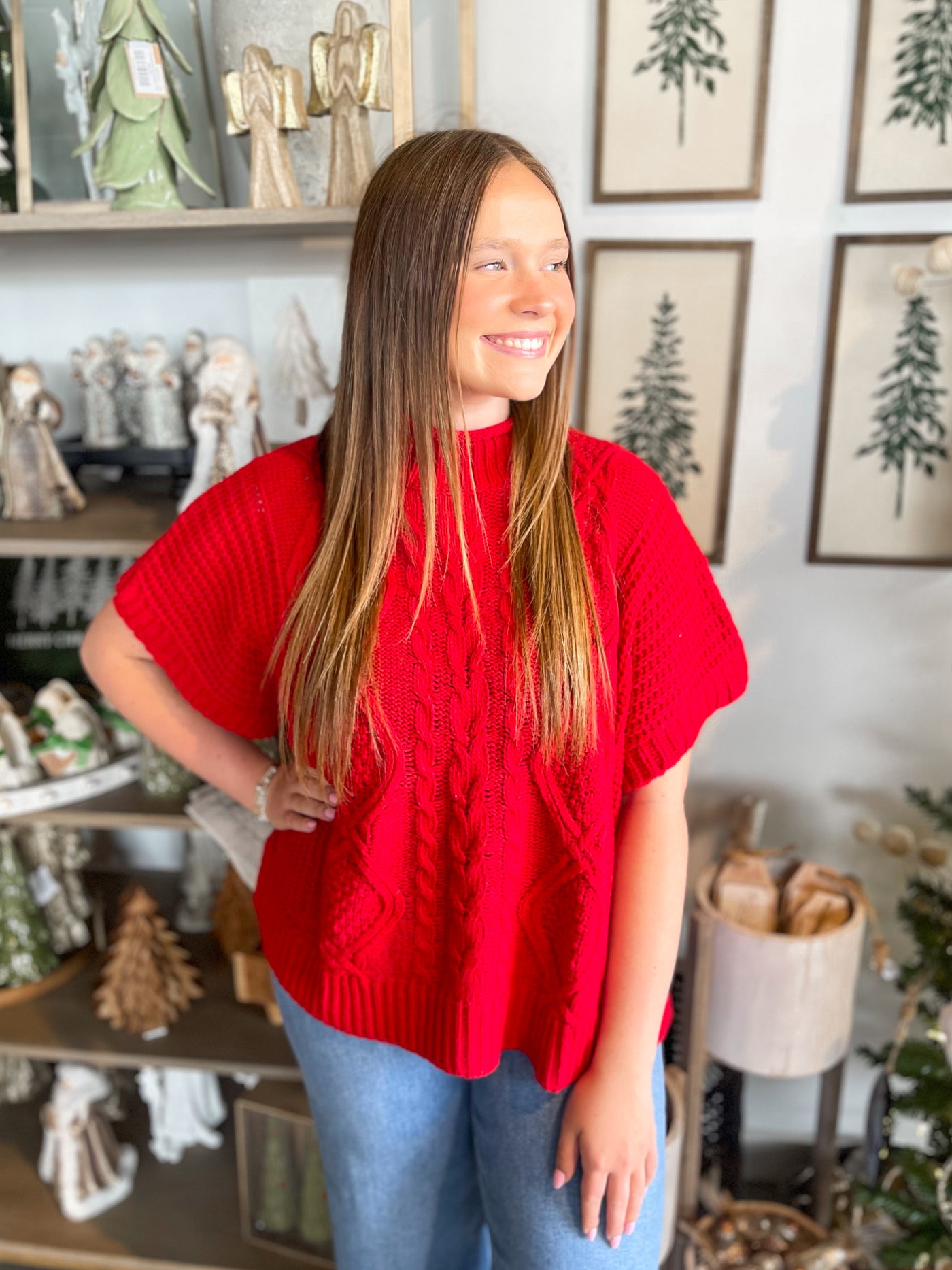 Claude Cable Knit Sweater One Size