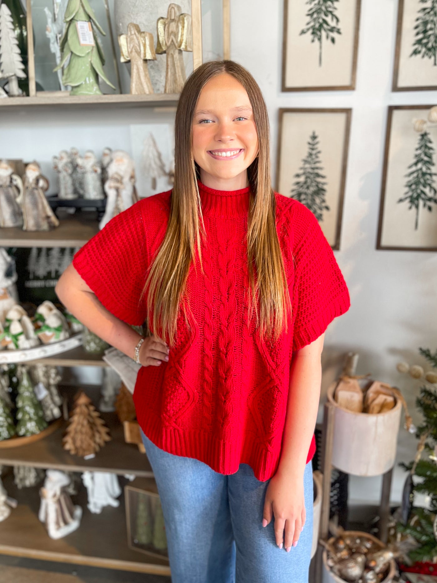 Claude Cable Knit Sweater One Size