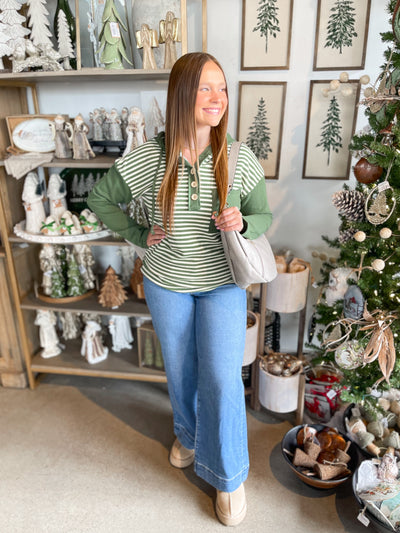 Olive Shannon Top w/ Hoodie