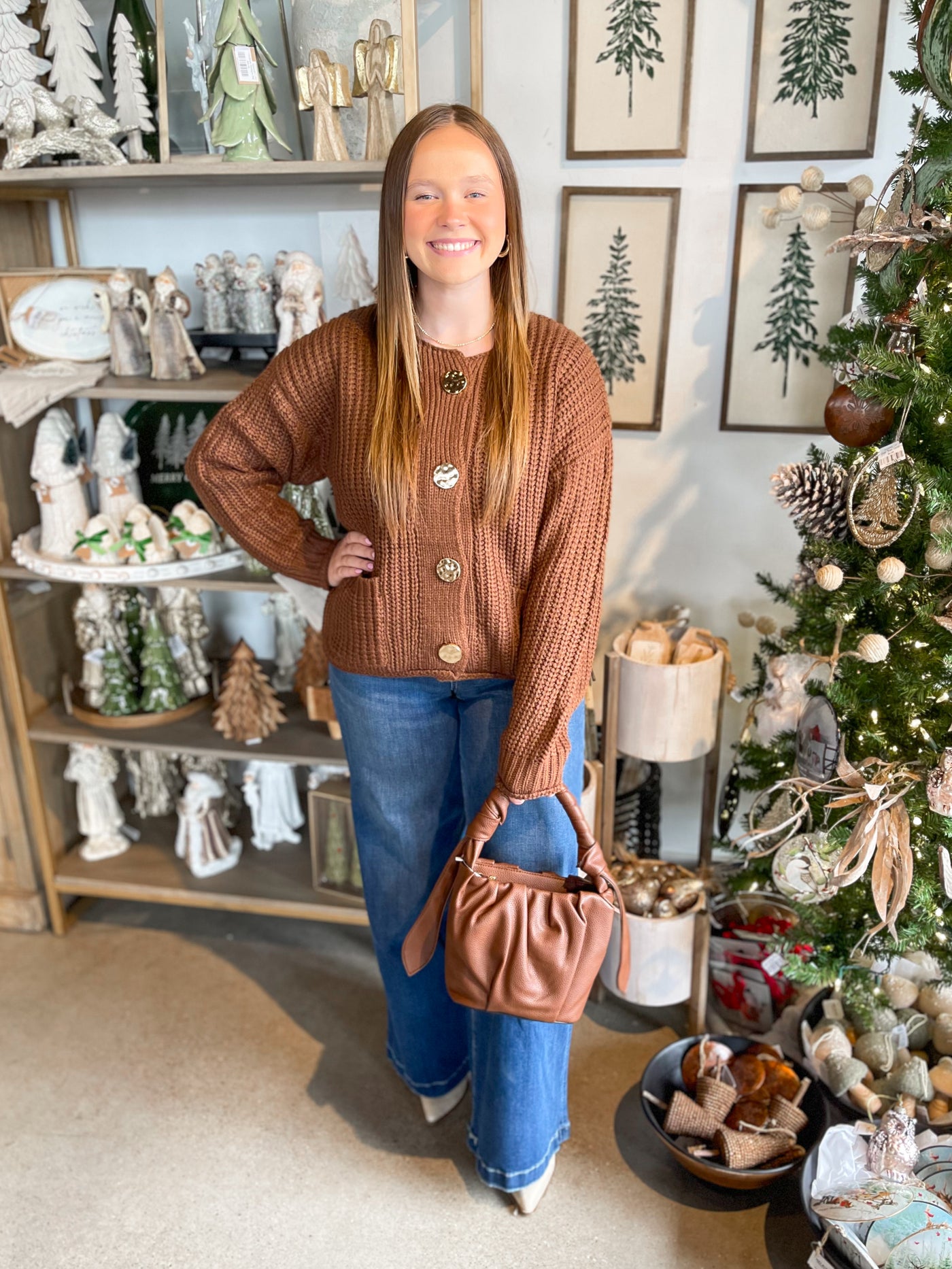 Jodifl Mocha Cardigan