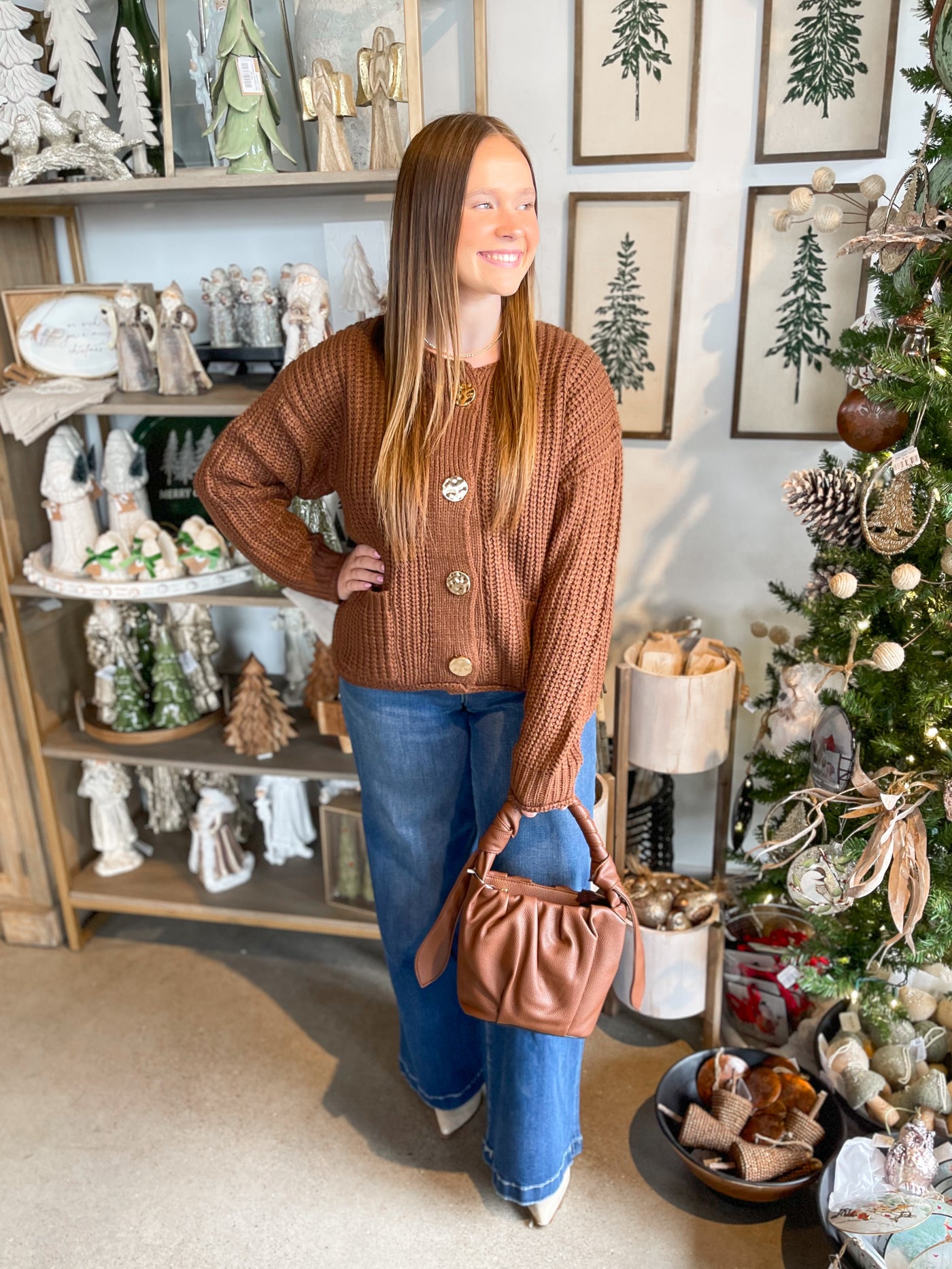 Jodifl Mocha Cardigan
