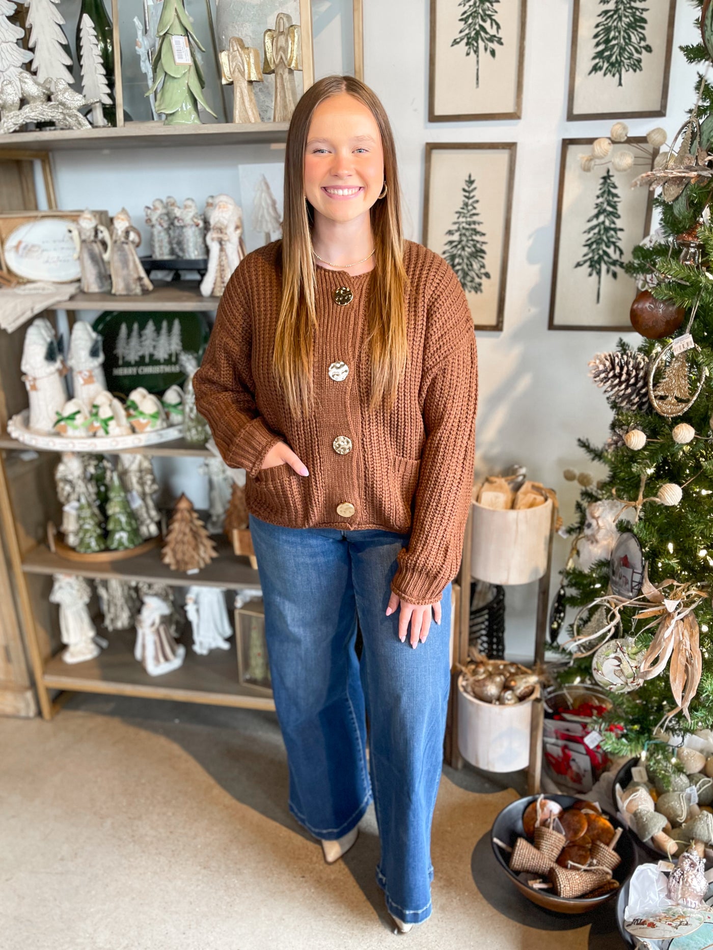 Jodifl Mocha Cardigan