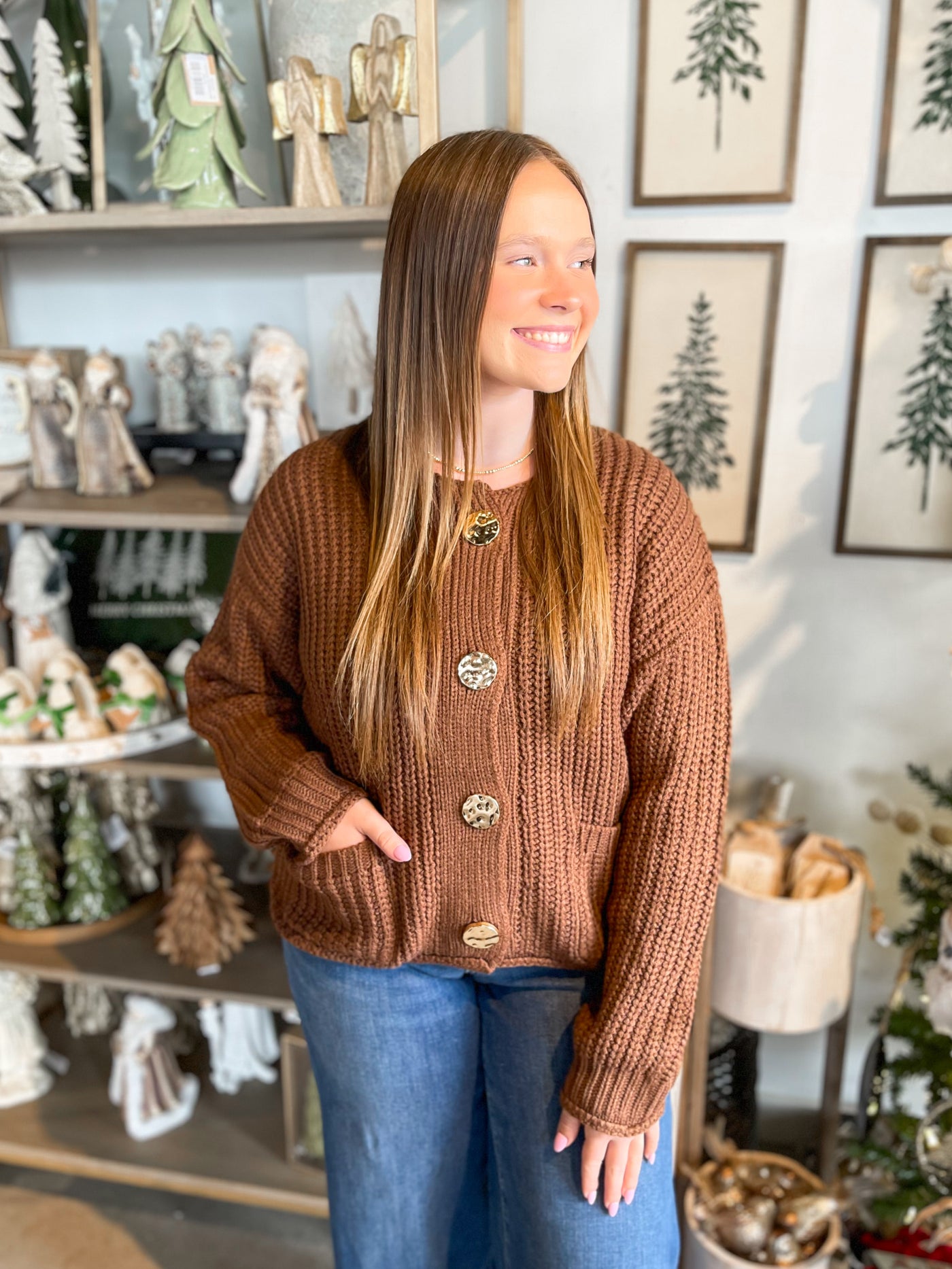 Jodifl Mocha Cardigan