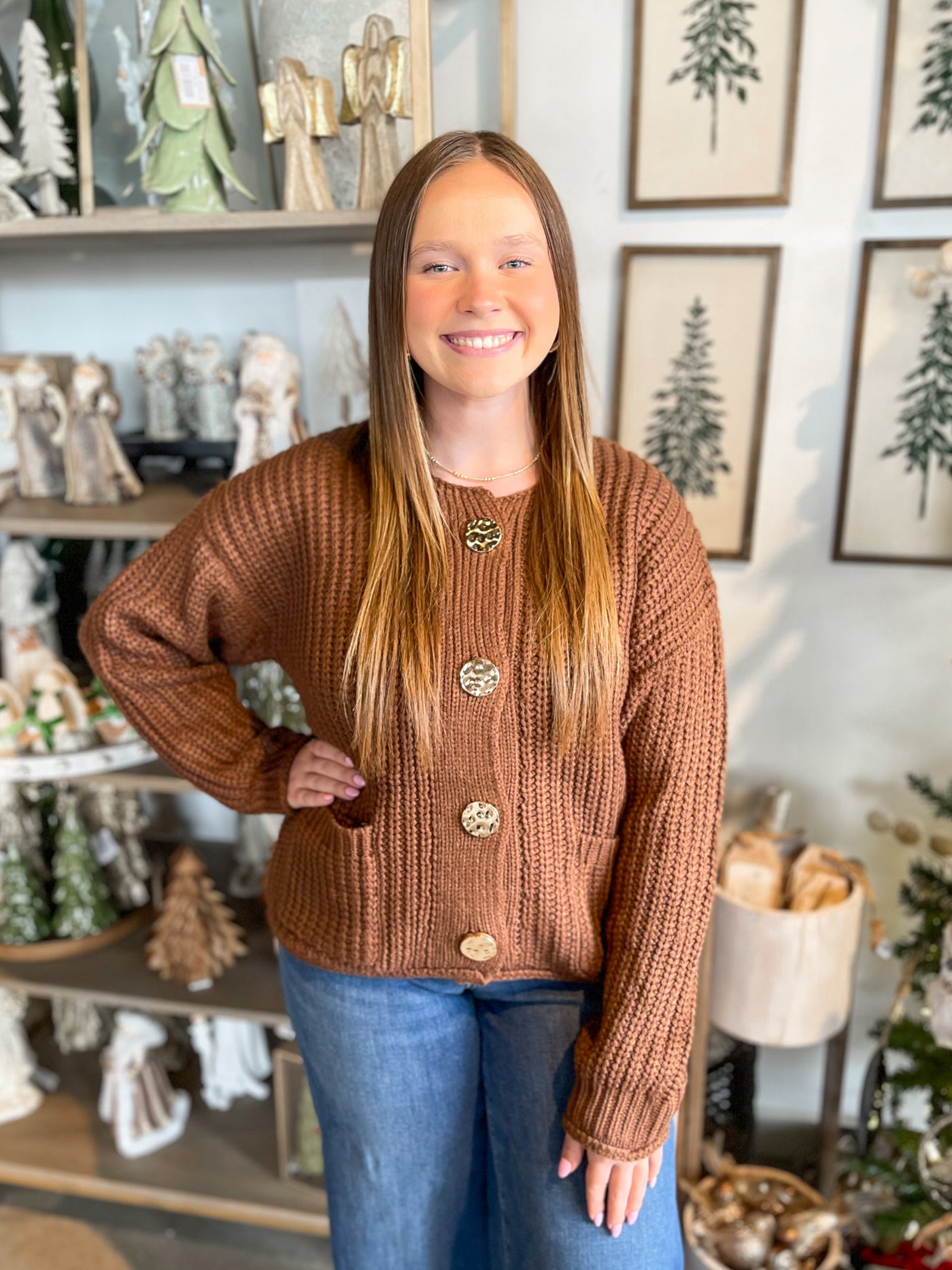 Jodifl Mocha Cardigan