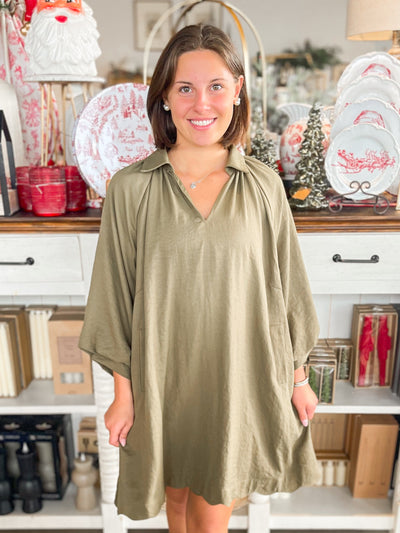 Umgee Olive Dana Dress