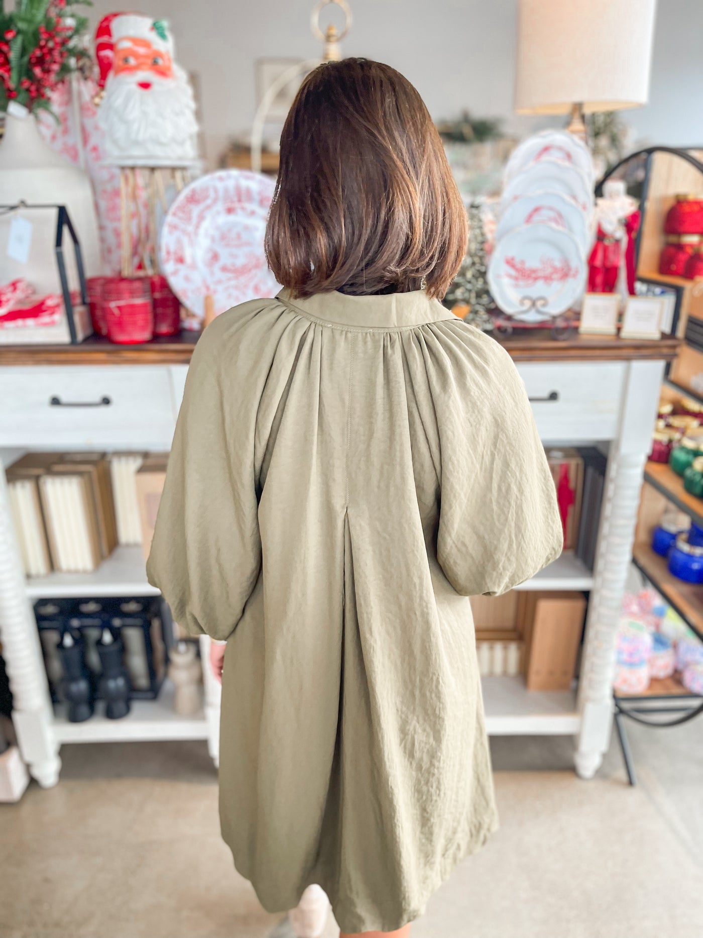 Umgee Olive Dana Dress