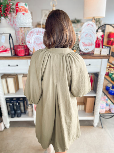 Umgee Olive Dana Dress