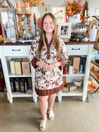 Entro Brown Melanie Dress