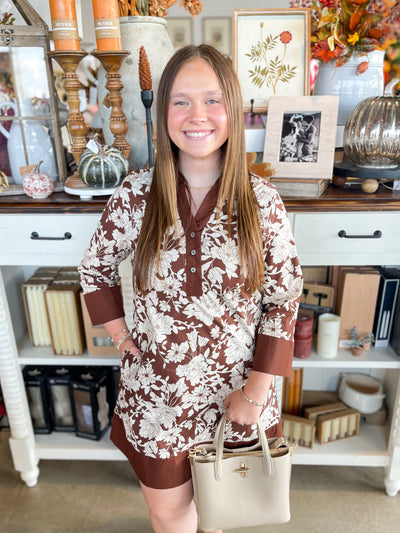 Entro Brown Melanie Dress
