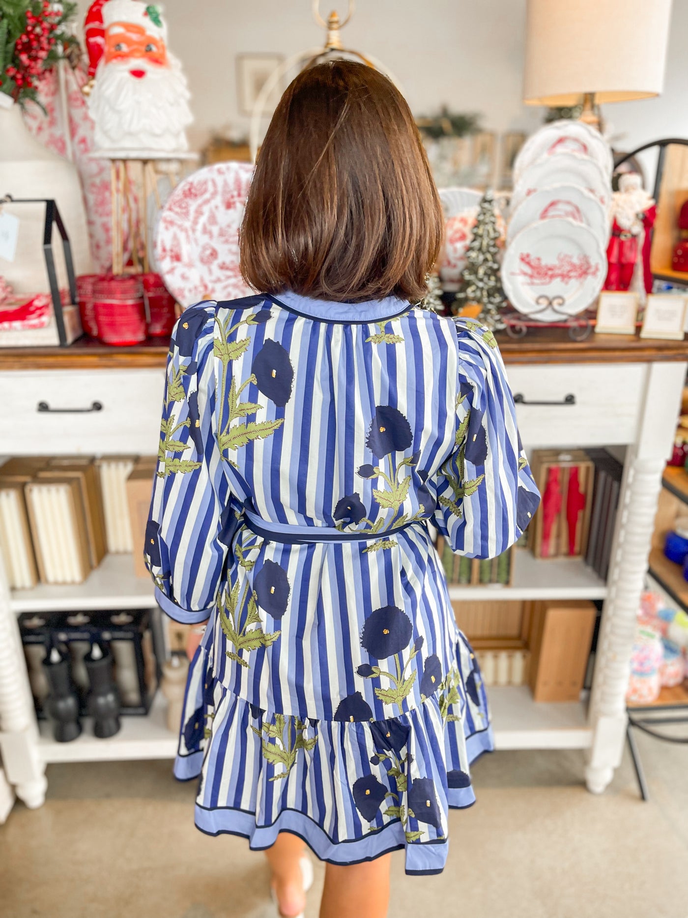 Entro Navy Lori Dress