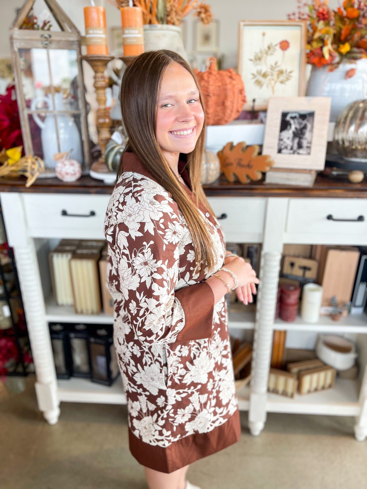 Entro Brown Melanie Dress
