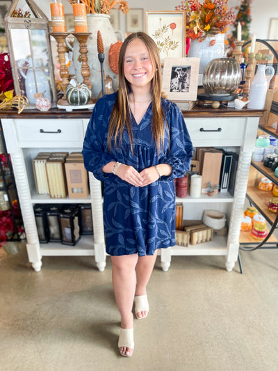 Umgee Navy Clark Dress