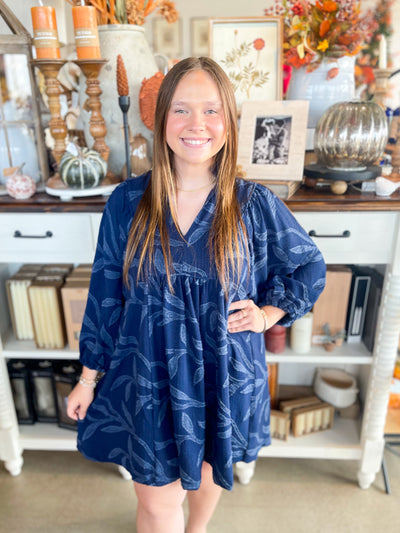 Umgee Navy Clark Dress