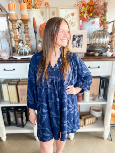Umgee Navy Clark Dress