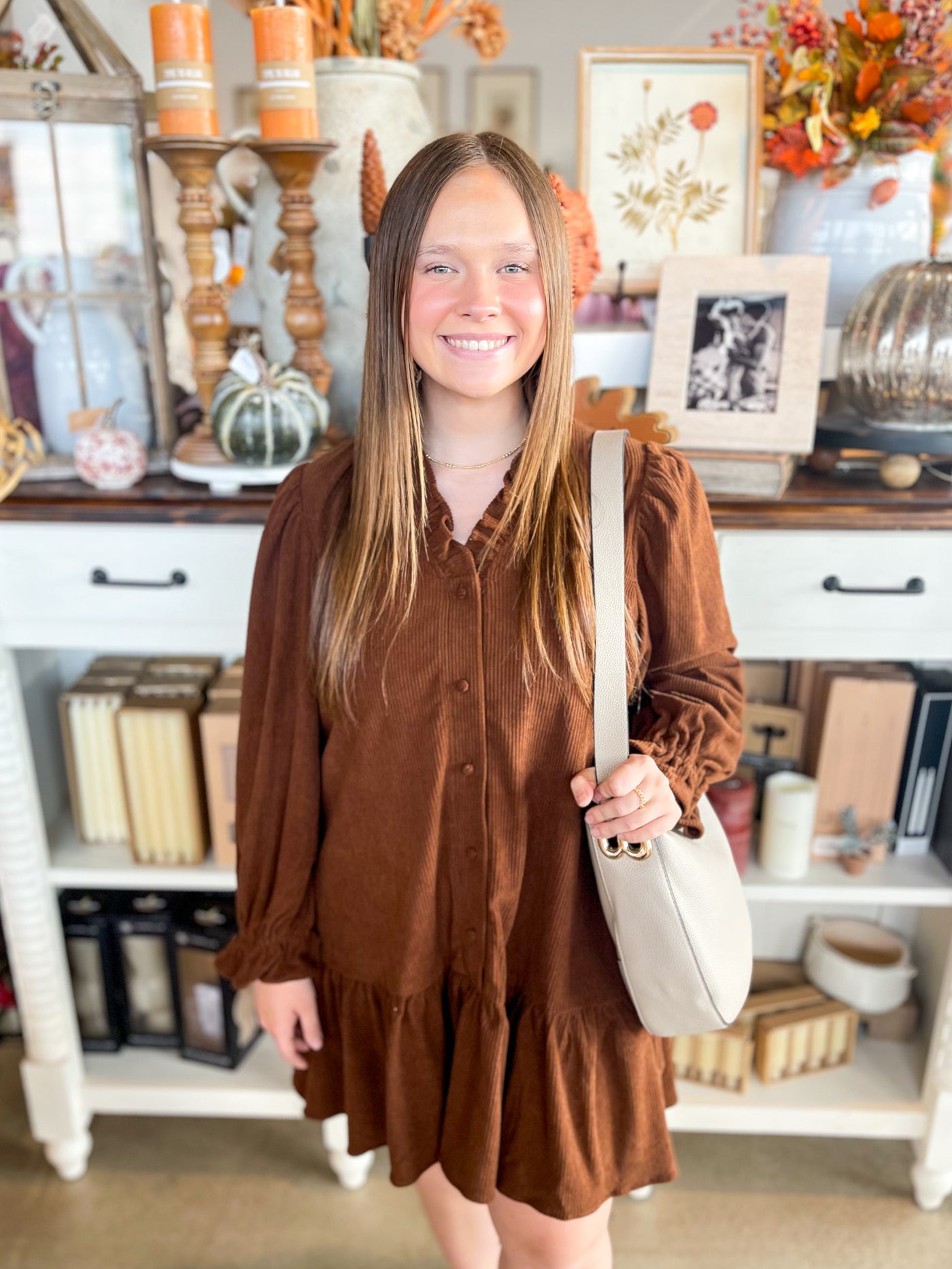 Umgee Brown Maddi Dress
