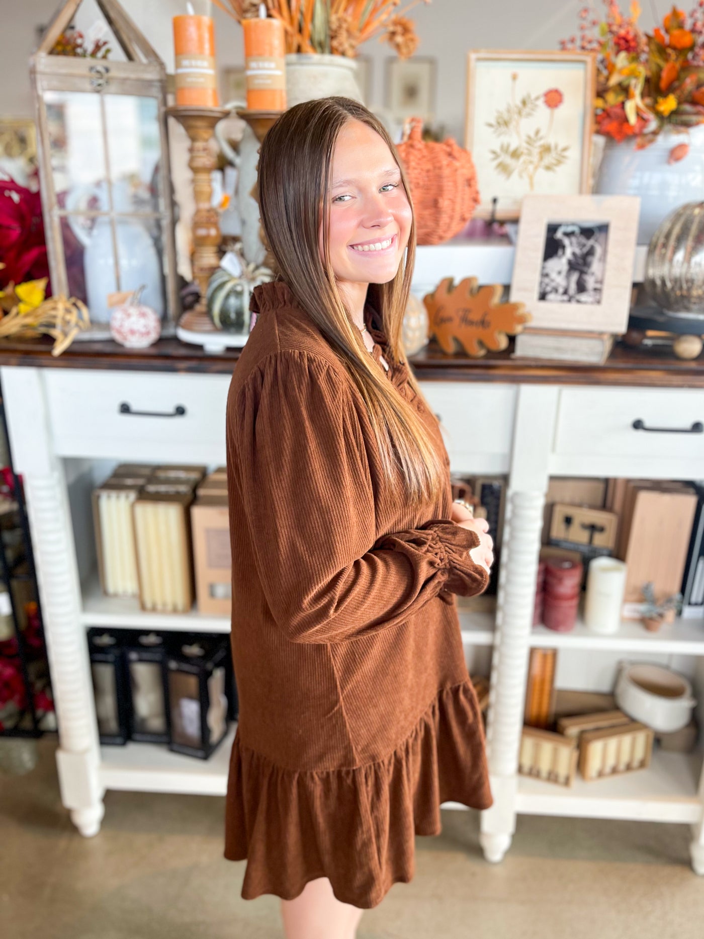 Umgee Brown Maddi Dress