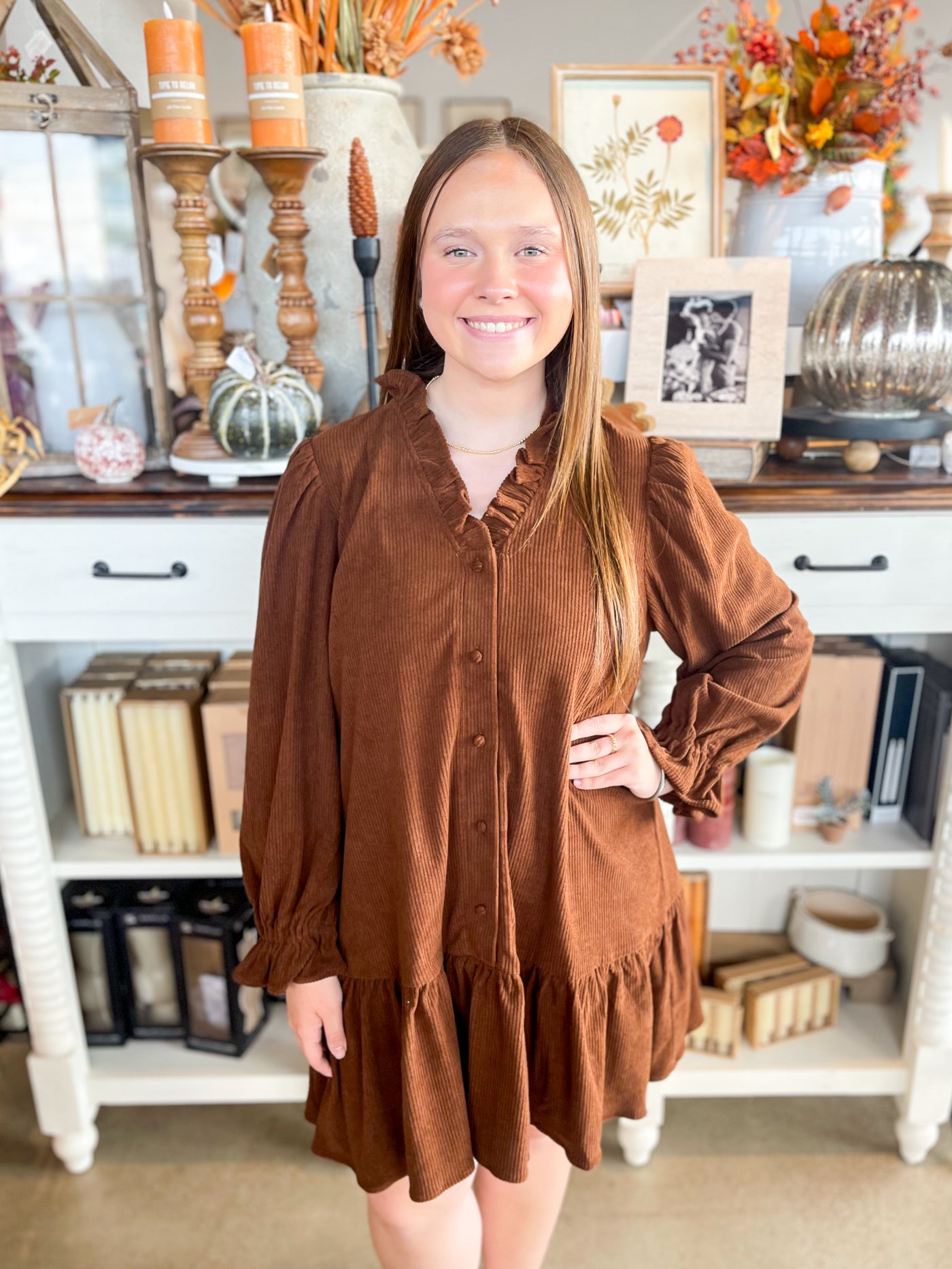 Umgee Brown Maddi Dress