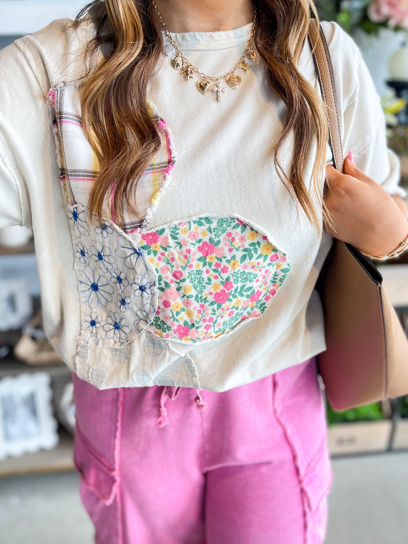 Easel Bubble Gum Mineral Washed Pants