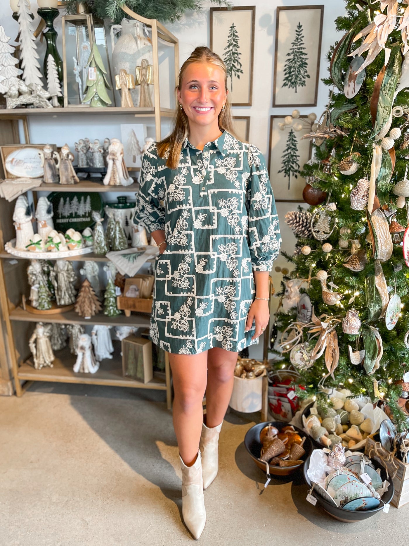 Jodifl Green Phoenix Dress