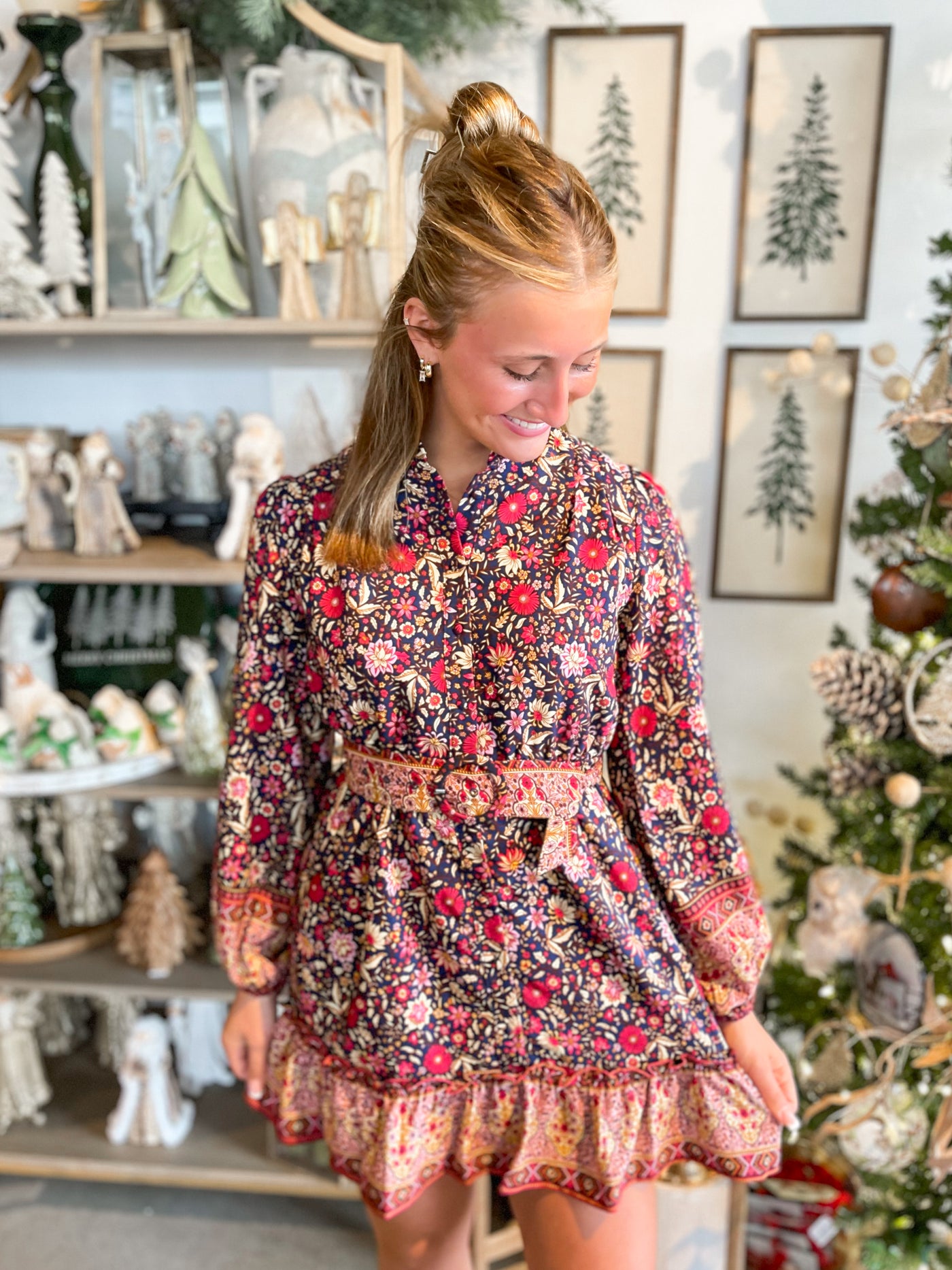 Fate Navy Multi Dress