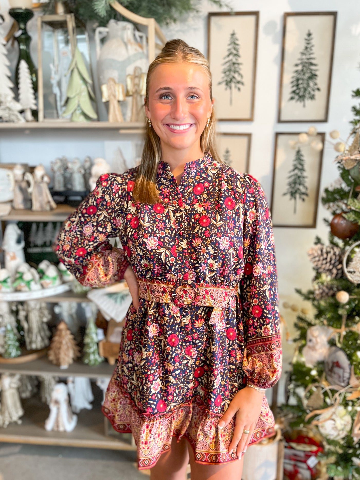 Fate Navy Multi Dress