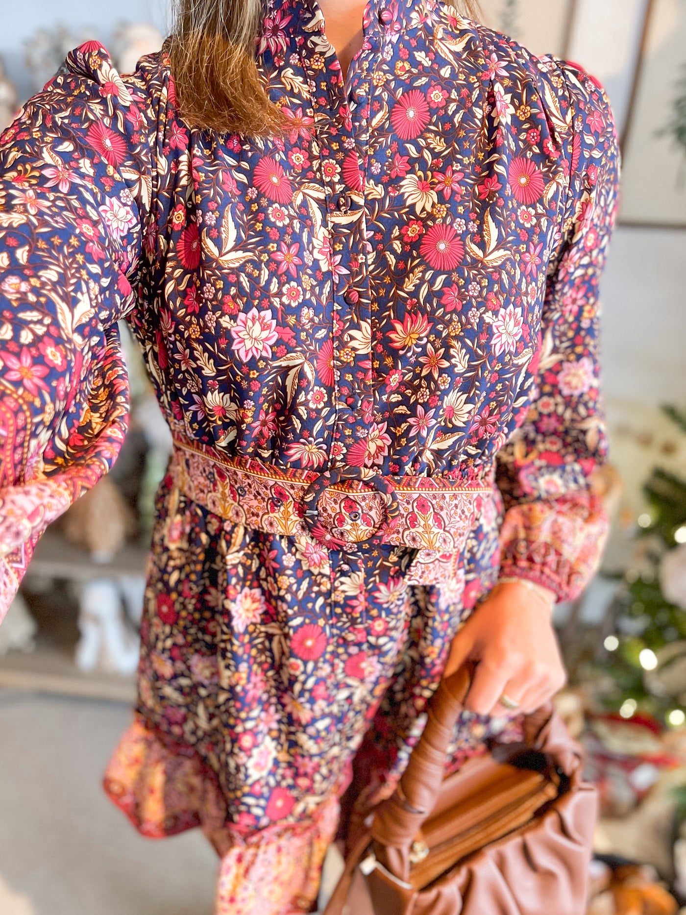 Fate Navy Multi Dress