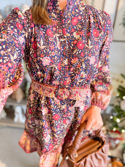 Fate Navy Multi Dress