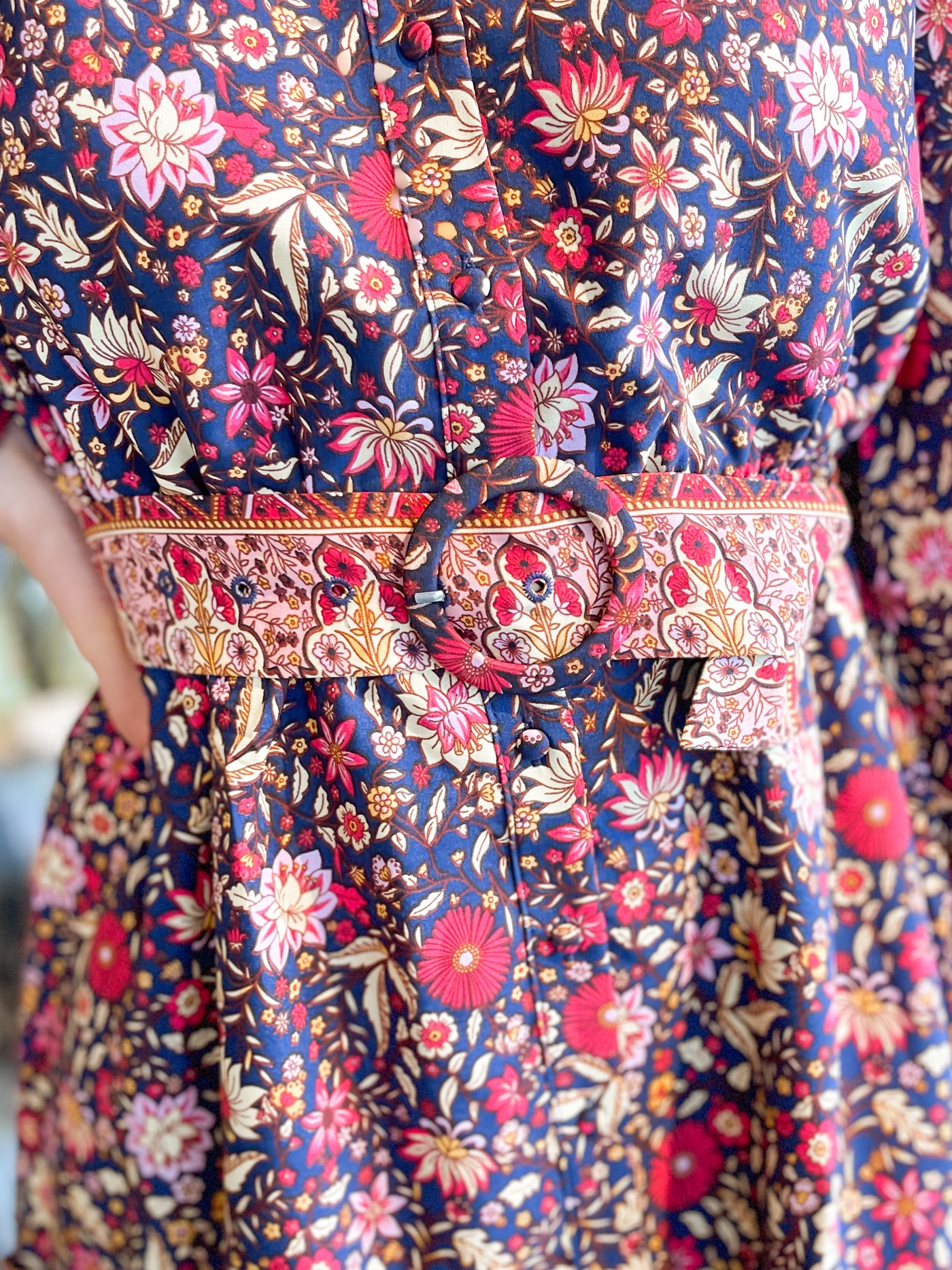 Fate Navy Multi Dress