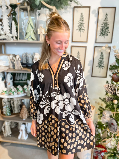 Umgee Black Halli Dress