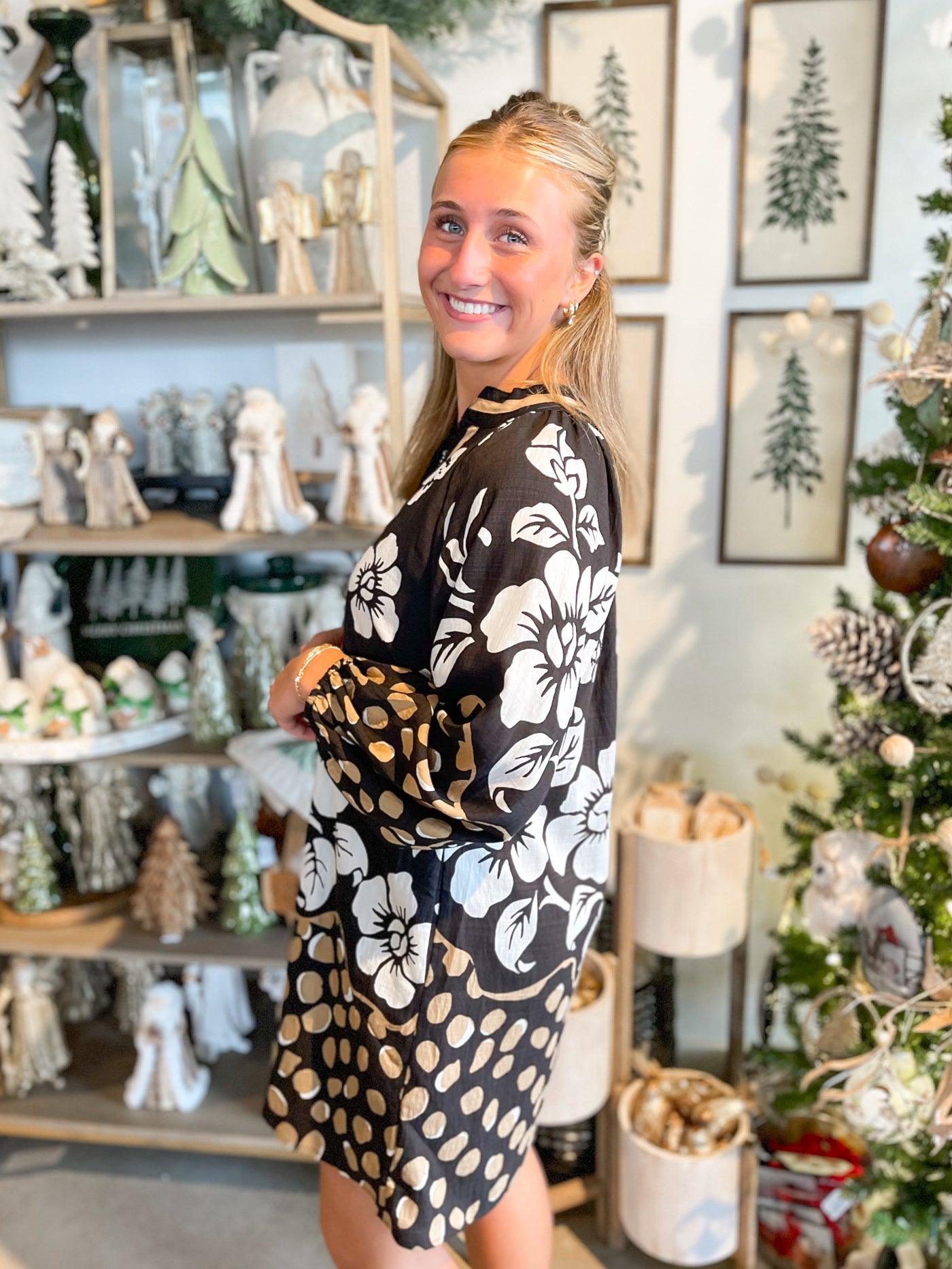 Umgee Black Halli Dress