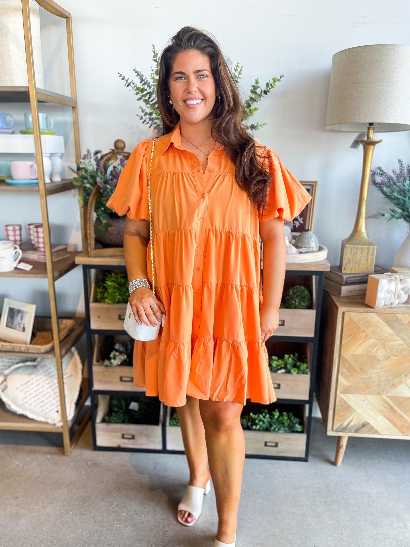 Entro Apricot Gentry Dress
