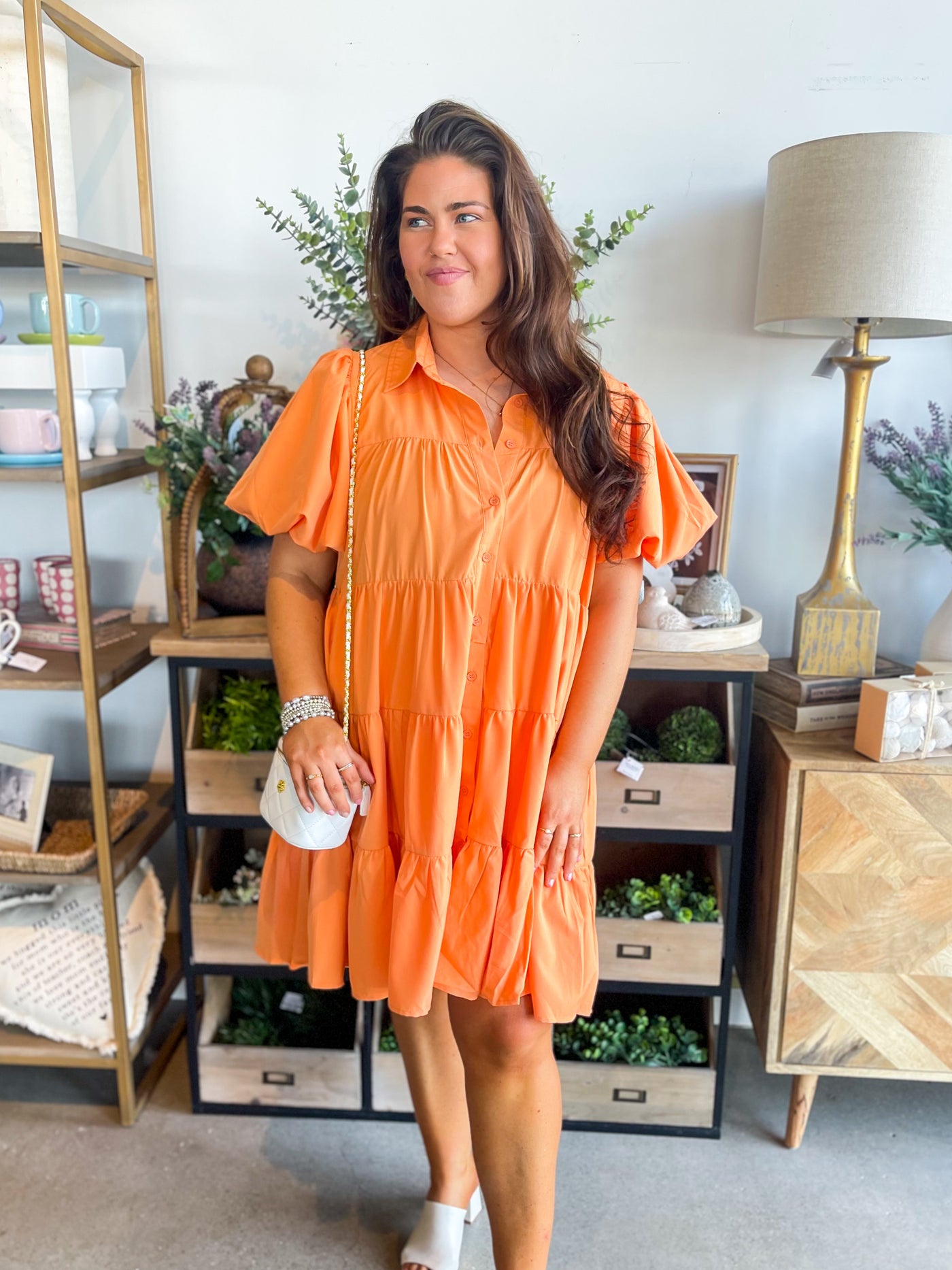 Entro Apricot Gentry Dress
