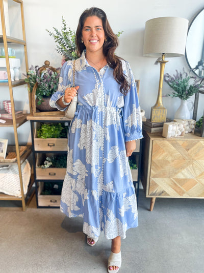 Entro Blue Carlile Dress