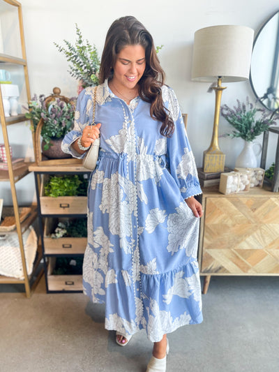 Entro Blue Carlile Dress