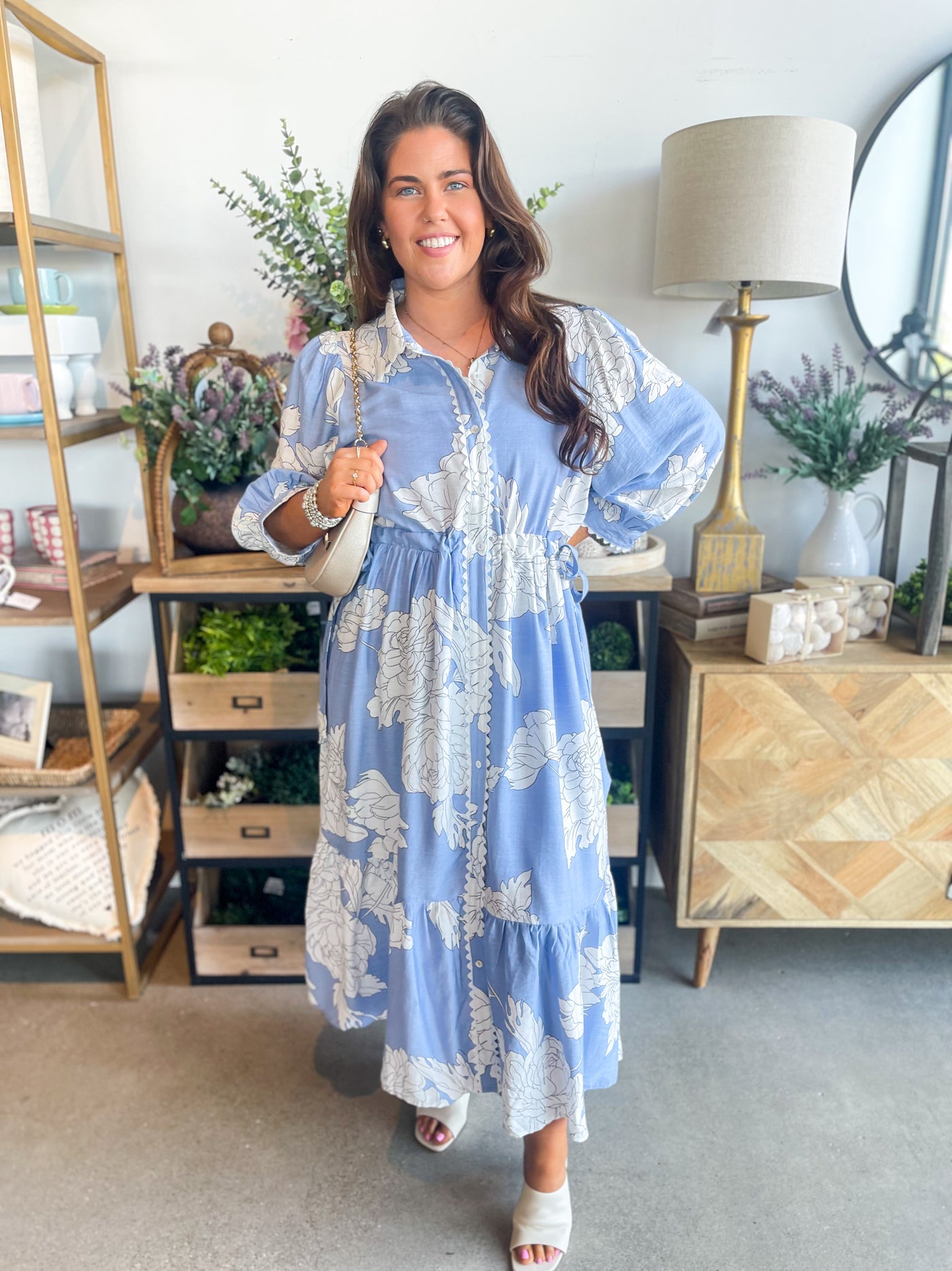 Entro Blue Carlile Dress