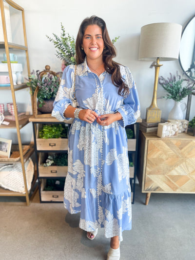 Entro Blue Carlile Dress