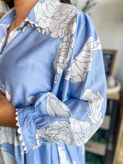 Entro Blue Carlile Dress