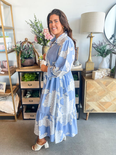 Entro Blue Carlile Dress