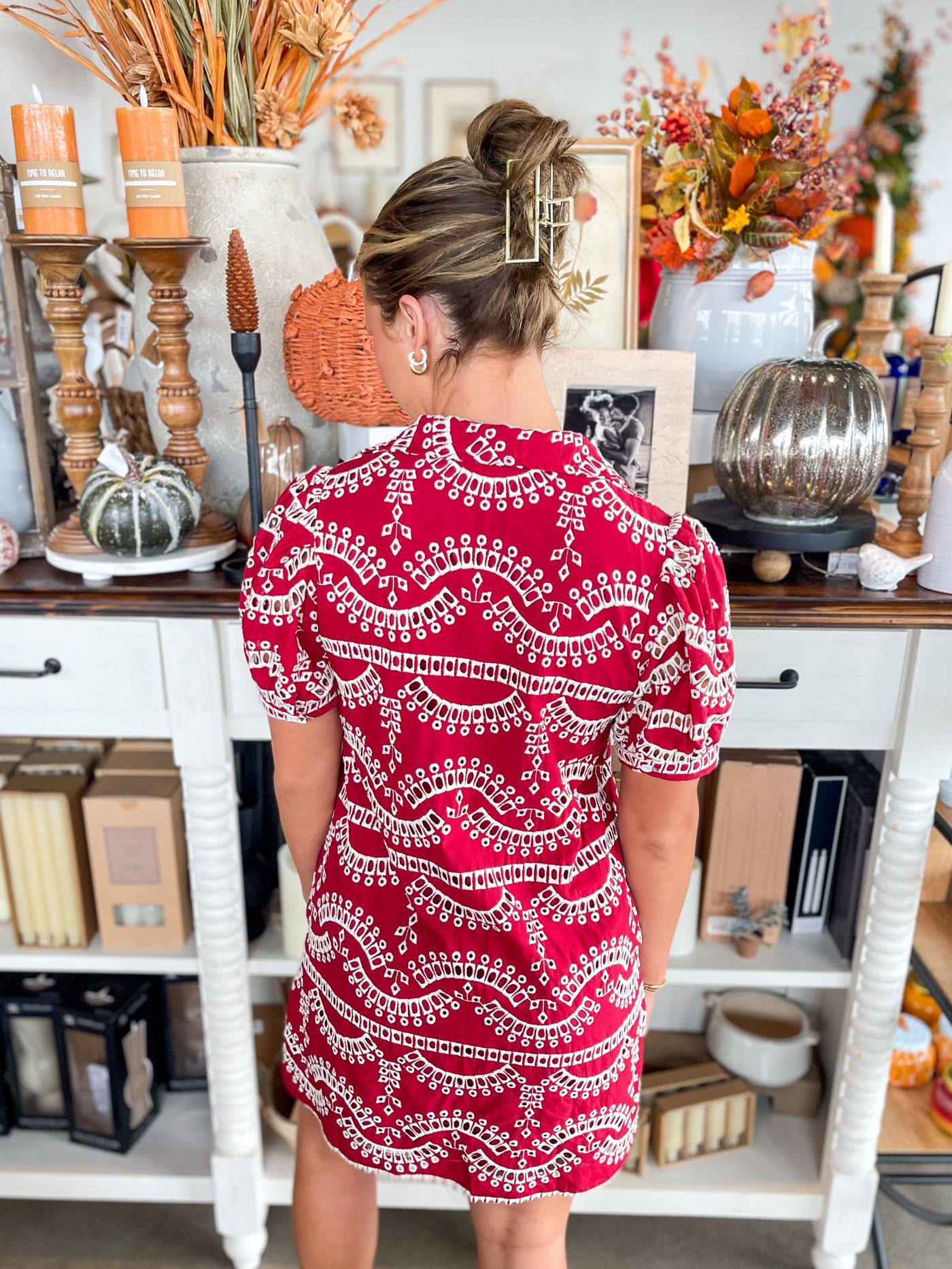 Jodifl Deep Red Kelsi Dress