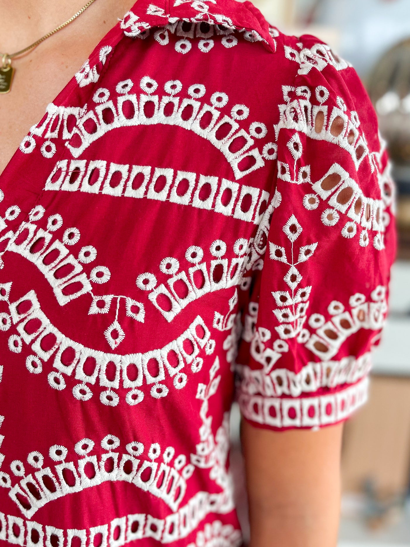 Jodifl Deep Red Kelsi Dress