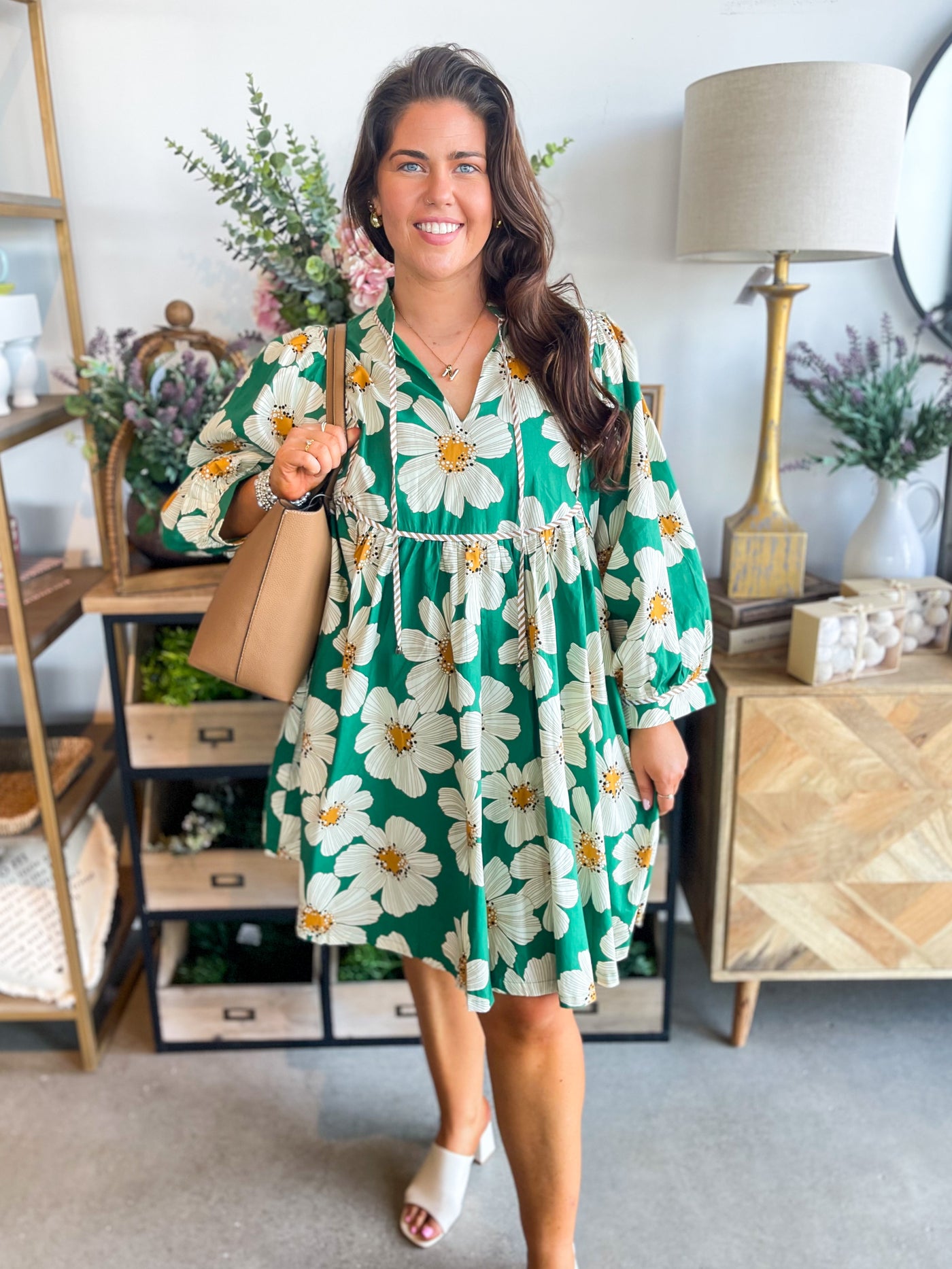 Entro Green Easley Dress