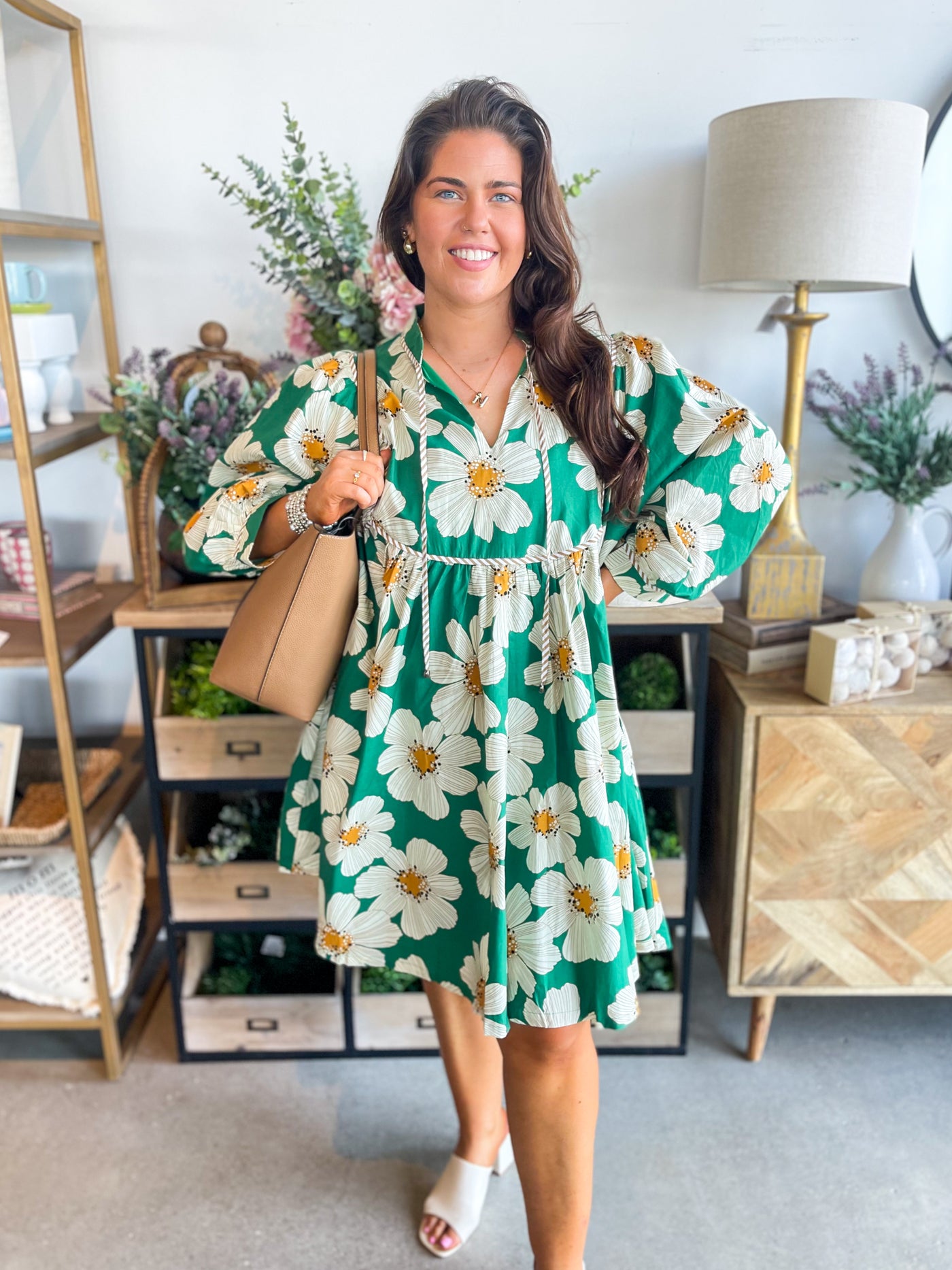 Entro Green Easley Dress