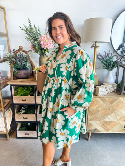 Entro Green Easley Dress